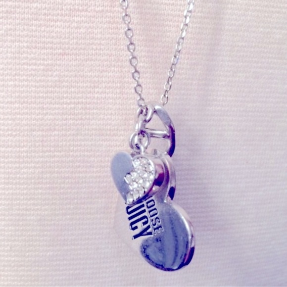 Juicy Couture VINTAGE Heart Dog Tag Couture Necklace - Picture 4 of 11